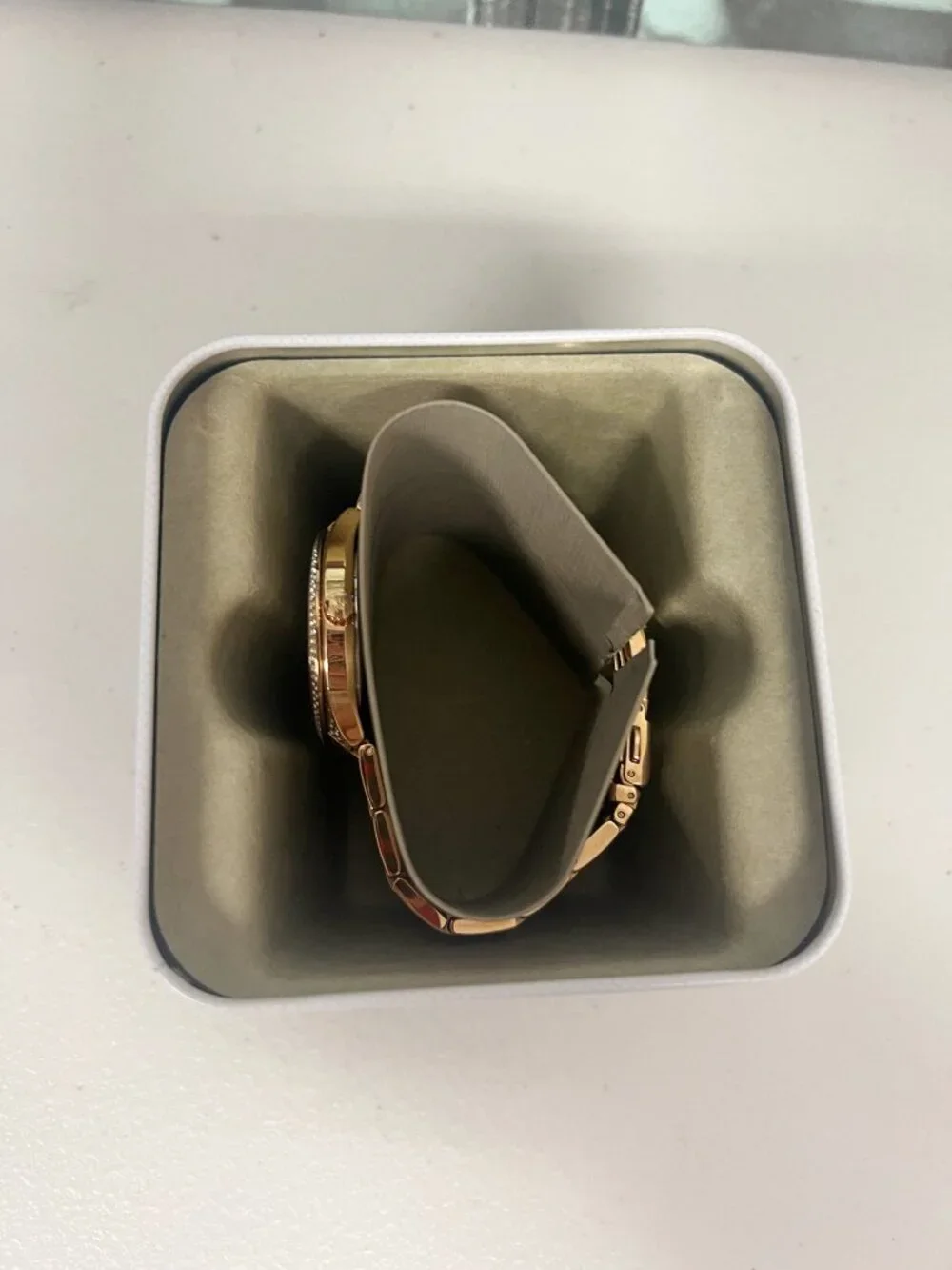 Michael Kors MK3313 Women's Rose Gold Tone Crystal Watch